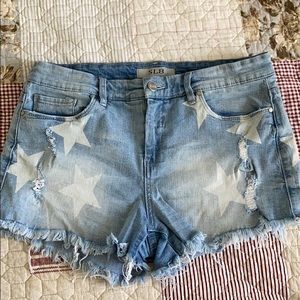 Jean shorts with Stars
